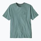 Vyriški marškinėliai Patagonia Boardshort Logo Pocket Responsibili blue sage