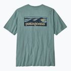 Vyriški marškinėliai Patagonia Boardshort Logo Pocket Responsibili blue sage