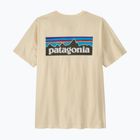 Vyriški marškinėliai Patagonia P-6 Logo undyed natural