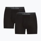 Vyriškos termoaktyvios trumpikės Icebreaker Merino 150 Anatomica Boxers wFly 2 Pack black