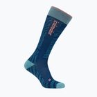 Slidinėjimo kojinės moterims Icebreaker Merino Ski+ Light OTC Mountain Contour atlantis/hydro/acid pink