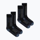 Moteriškos slidinėjimo kojinės Icebreaker Merino Ski+ Medium OTC 2 Pack black/dawn/graphite