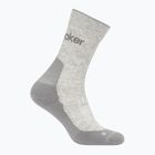 Icebreaker moteriškos kojinės Merino Hike+ Light Crew blizzard heather/alloy