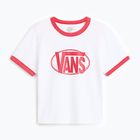 Moteriški marškinėliai Vans Center Chest Ringer Tee white