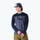 Vyriškas termoaktyvus džemperis Smartwool Classic Thermal Merino Base Layer Colorblock Crew Boxed deep navy/nightfall