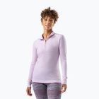 Moteriškas termo džemperis Smartwool Classic Thermal Merino Base Layer 1/4 Zip Boxed lavender sky heather