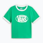 Moteriški marškinėliai Vans Center Chest Ringer Tee vivid verdant