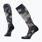 Moteriškos slidinėjimo kojinės Smartwool Ski Zero Cushion Nightwatcher Prrint OTC black