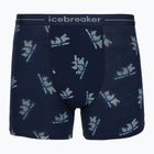 Vyriškos termoaktyvios trumpikės Icebreaker Merino 150 Anatomica BearTour AOP Boxers midnight navy