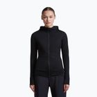Moteriškas žygio džemperis Icebreaker Merino 200 Realfleece Descender Half Zip Hoodie black