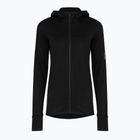 Moteriškas žygio džemperis Icebreaker Merino 300 Realfleece Descender Zip Hoodie black