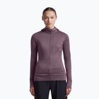 Moteriškas žygio džemperis Icebreaker Merino 200 Realfleece Descender Half Zip Hoodie grey plum