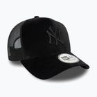 Kepuraitė su snapeliu New Era Diamante Velour Trucker New York Yankees black