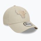 Kepuraitė su snapeliu New Era Team Outline 9Forty Bulls light beige