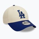Kepuraitė su snapeliu New Era Colourblock 9Forty Los Angeles Dodgers light beige