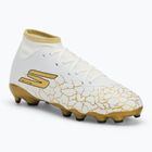 Vaikiški futbolo batai SKECHERS Skx 1.5 Youth High Jr FG white/gold