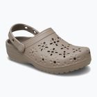 Šlepetės Crocs Classic Floral Cutout Clog taupe