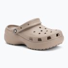 Moteriškos šlepetės Crocs Classic Platform Clog taupe