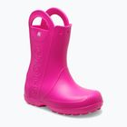 Vaikiški guminiai batai Crocs Handle It Rain Boot Kids pink crush