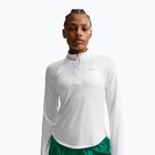 Moteriški bėgimo marškinėliai ilgomis rankovėmis Nike Tempo Swoosh Run Dri-Fit 1/4-Zip white/black