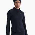 Moteriški bėgimo marškinėliai ilgomis rankovėmis Nike Tempo Swoosh Run Dri-Fit 1/4-Zip black/white