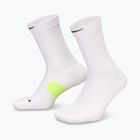Kojinės Nike Running Midweight Crew white/volt/black