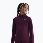 Vaikiškas treniruočių džemperis ilgomis rankovėmis Nike Dri-Fit 1/4 Zip bordeaux/white