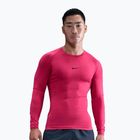 Vyriški treniruočių marškinėliai ilgomis rankovėmis Nike Pro Dri-Fit Tight Fitness rush pink/black