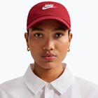 Kepurė su snapeliu Nike Club Unstructured Futura Wash team crimson/white