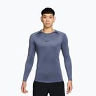 Vyriški treniruočių marškinėliai ilgomis rankovėmis Nike Pro Dri-Fit Tight Fitness diffused blue/black
