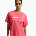 Moteriški treniruočių marškinėliai Nike Pro Dri-Fit Loose sea coral/white