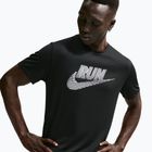 Vyriški bėgimo marškinėliai Nike Miler Dri-Fit UV black/white