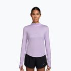 Moteriški bėgimo marškinėliai su ilgomis rankovėmis Nike Swift Dri-Fit UV 1/4-Zip violet mist