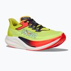 Bėgimo batai HOKA Rocket X 3 neon yuzu/squid ink