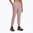 Moteriškos treniruočių kelnės Under Armour Sport High Rise Woven tourmaline pink/maroon mist