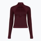 Vyriški marškinėliai Under Armour ColdGear Textured 1/2 Zip dark maroon/fuchsia dusk/metallic silver