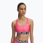 Treniruočių liemenėlė Under Armour HG Authentics Mid Branded super pink/white