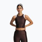 Moteriškas sportinis topas Under Armour Motion Shine Tank kona brown/black