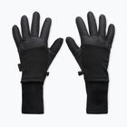 Vyriškos bėgimo pirštinės Under Armour Storm Fleece Run black/black/reflective