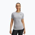 Moteriški treniruočių marškinėliai Under Armour HG Authentics Comp SS mod gray/black