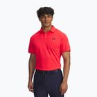 Vyriški polo marškinėliai Under Armour Tee To Green Pique Polo racer red/black