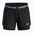 Treniruočių šortai vaikams Under Armour UA Tech Play Up 2IN1 Shorts black/black/white