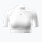 Moteriški treniruočių marškinėliai Under Armour HeatGear Crop Mock white/halo gray