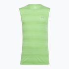 Vyriški bėgimo marškinėliai Under Armour Velociti Tank lumos lime/white