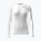 Moteriški treniruočių marškinėliai ilgomis rankovėmis Under Armour HG Authentics Comp LS white/halo gray