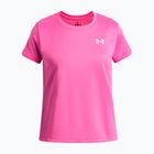 Vaikiški treniruočių marškinėliai Under Armour Tech SSC SS pink frenzy/white