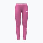Vaikiškos tamprės Under Armour HeatGear Branded Leggings pink frenzy/white