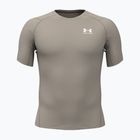 Vyriški treniruočių marškinėliai Under Armour HG Armour Comp timberwolf taupe/white