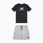 Vaikiškas komplektas New Balance Stacked Logo Tee & FT Short nb caviar