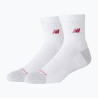 Kojinės New Balance Active Premium Crew Quarter 2 pairs white